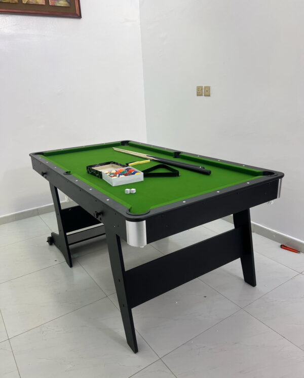 6Ft 2 in 1 Foldable Pool Table - Image 3