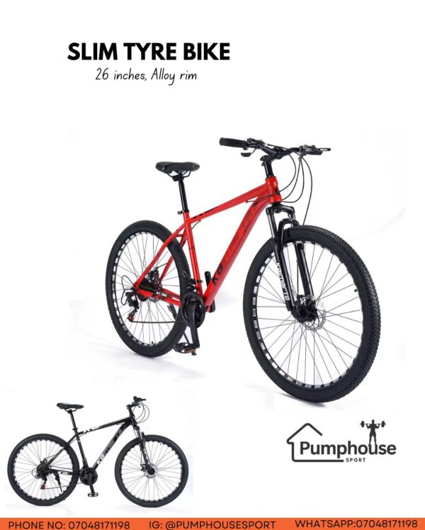 Slim tyre bike